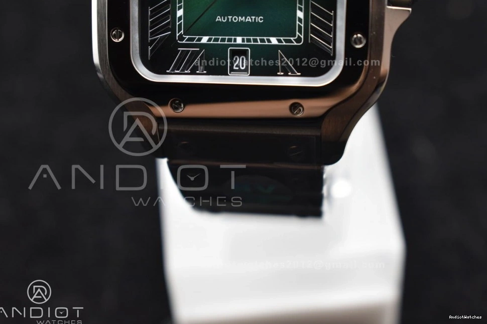 Dial 1:1 Youthful Edition Cartier 1057 de Bracelet BVF Green SmartLinks on 40mm MIYOTA SS Best Santos 1215